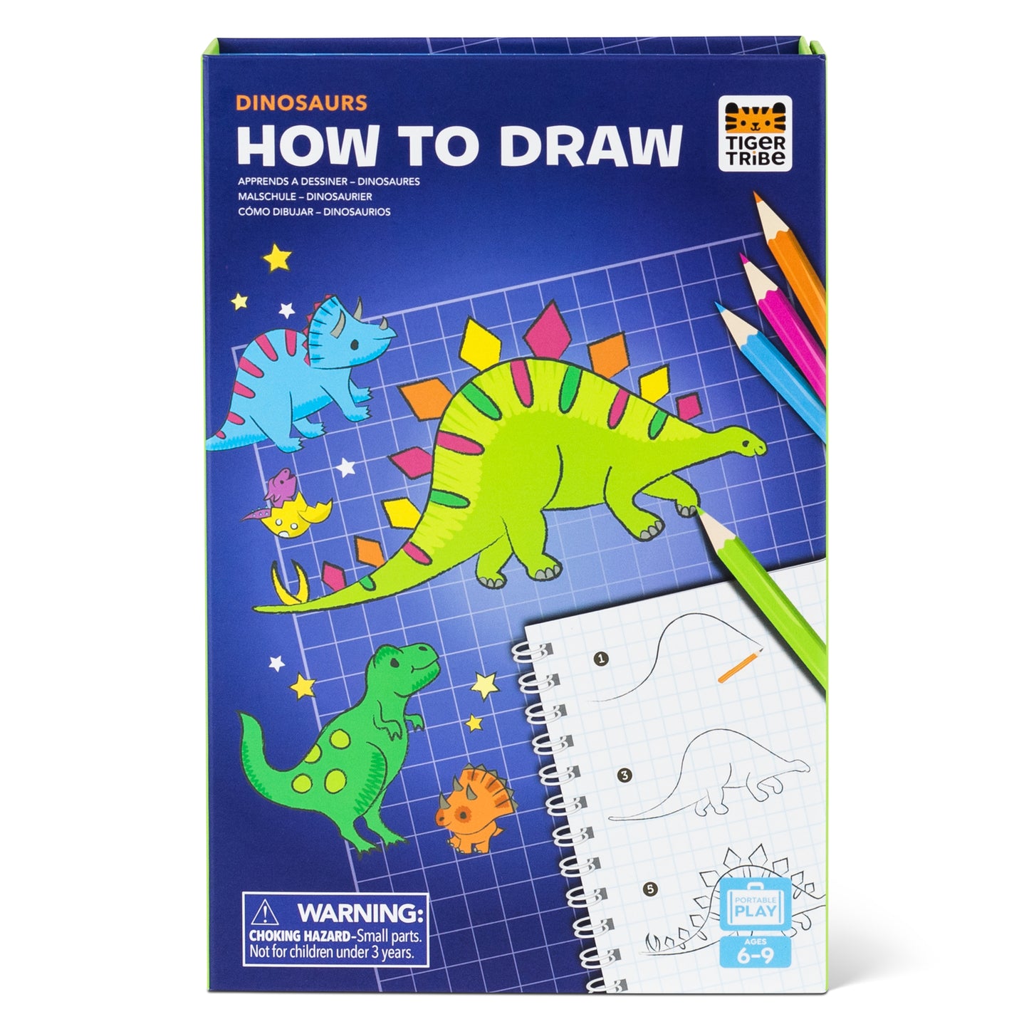 Tiger Tribe - How To Draw- Dinosaur