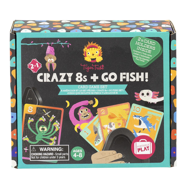 Tiger Tribe- Magna Games- Card Game Set- Crazy 8's + Go Fish!