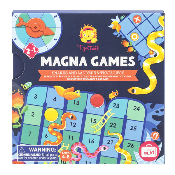 Tiger Tribe- Magna Games- Snakes,Ladders & Tic-Tac Toe