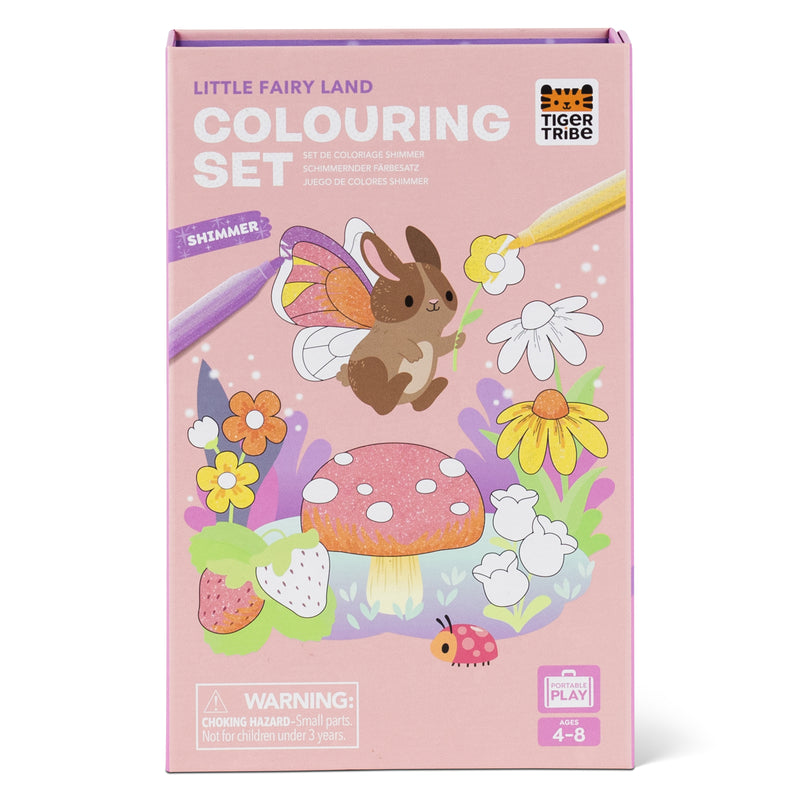 Tiger Tribe- Shimmery Colouring Set- Little Fairy Land