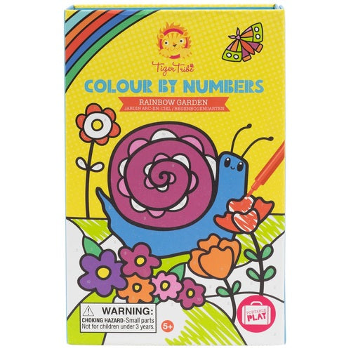 Tiger Tribe - Colour By Numbers- Rainbow Garden