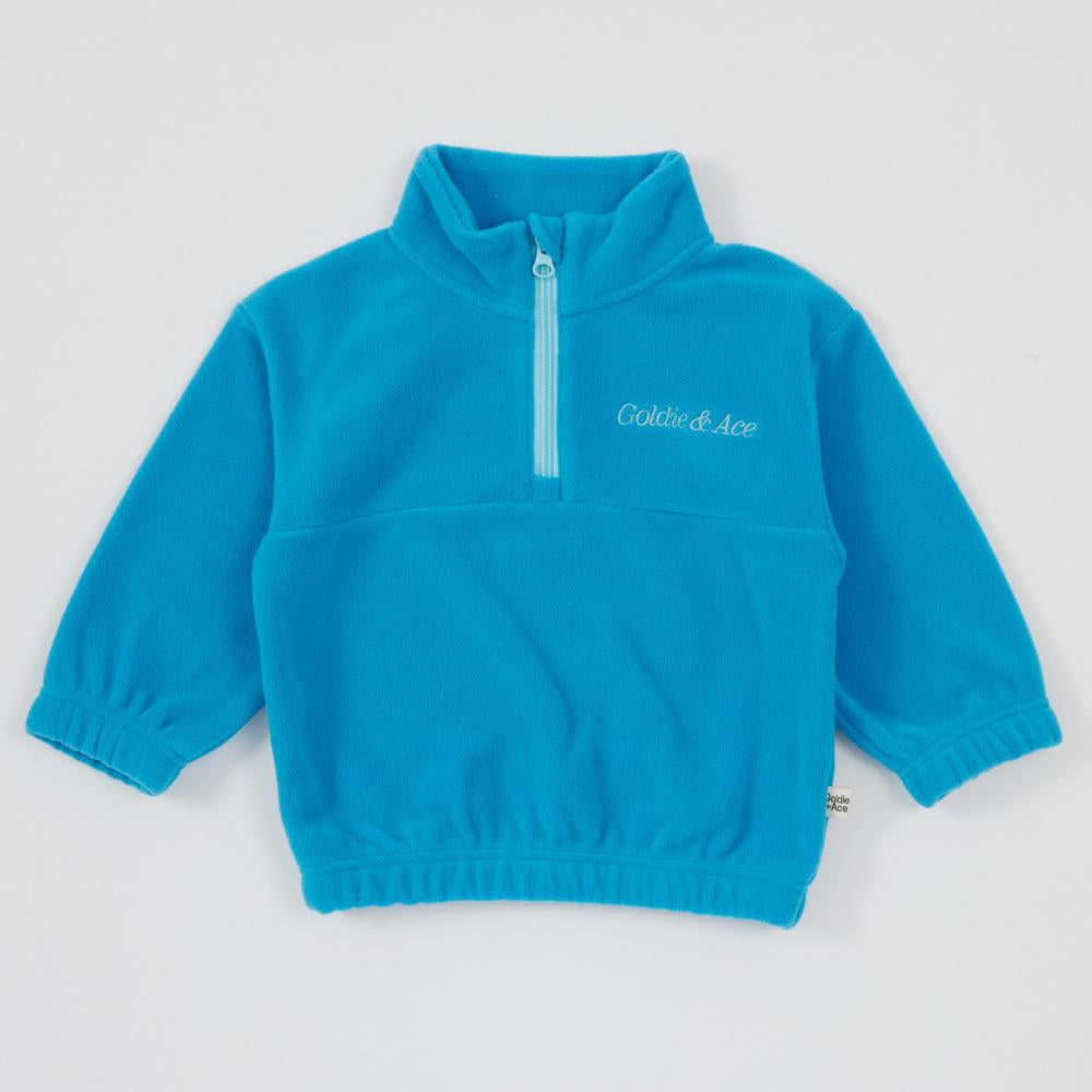 Goldie + Ace - Bobbi Pollar Fleece Sweater- Lake