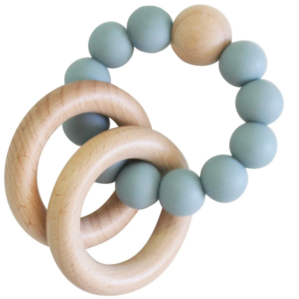 Alimrose- White Beachwood Teething Ring
