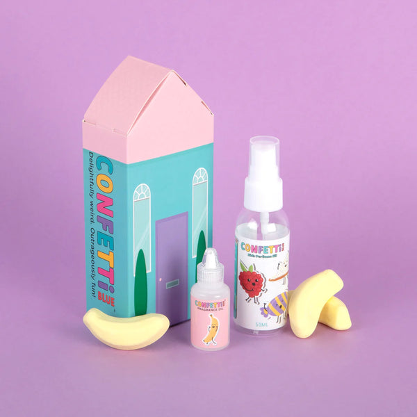 Confetti Blue - Candy Banana Scented Perfume Making