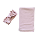 Mini & Me - Blush Jersey Wrap Set