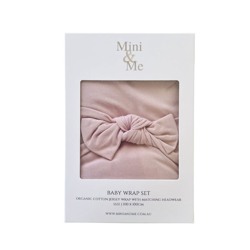 Mini & Me - Blush Jersey Wrap Set