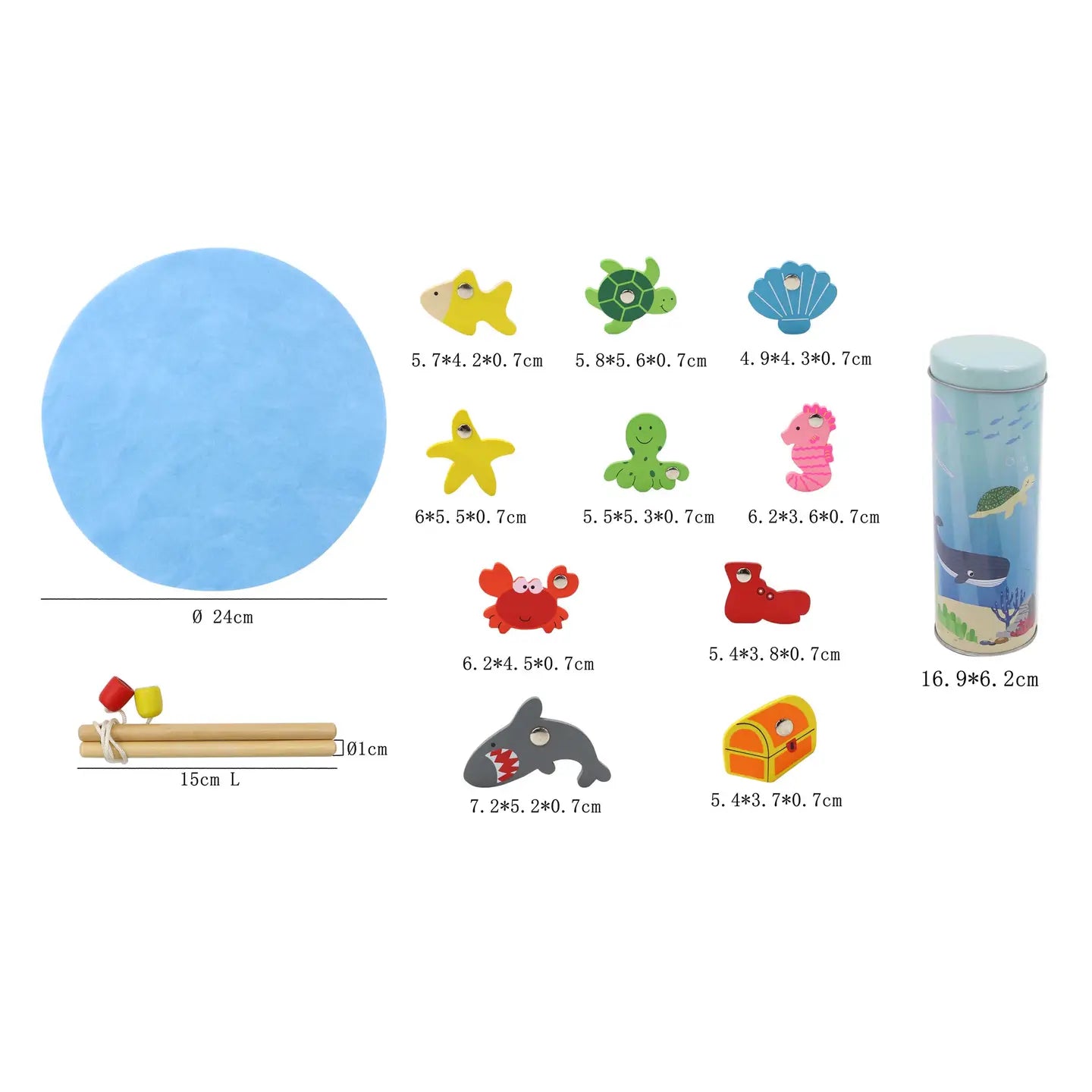 Toys Link- Fishing Game in A Tin