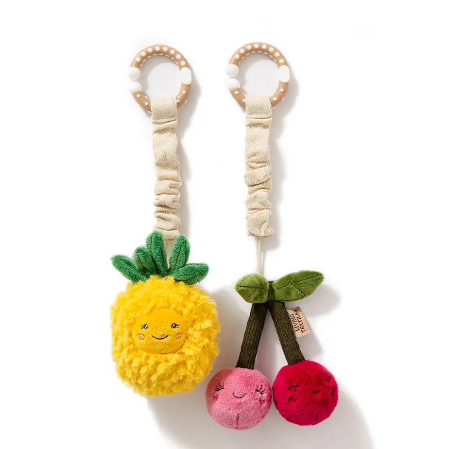 Playground- Pinnapple & Cherries- Stroller Toy- 2 Pack