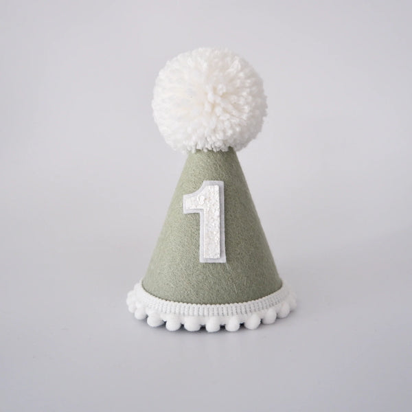 Our Little Deer- Sage Green Party Hat