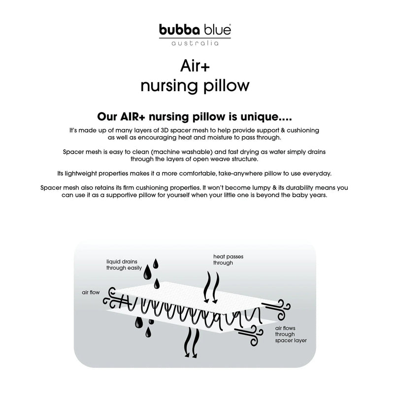 Bubba Blue- Nordic Nursing Pillow- Sand