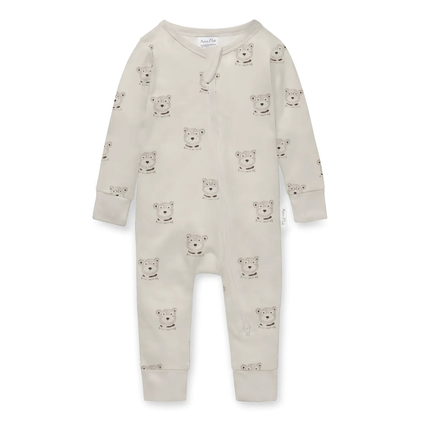 Aster and Oak - Byron Bear Zip Romper