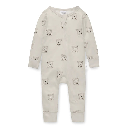 Aster and Oak - Byron Bear Zip Romper
