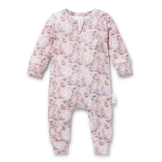 Aster and Oak - Bunny Friends Zip Romper