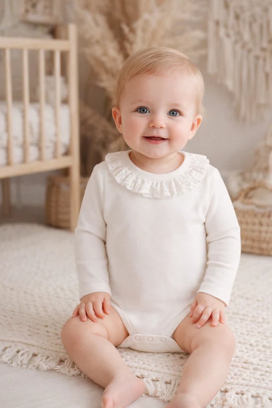 Aster and Oak - Coconut Frill Onesie