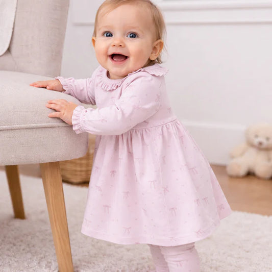 Aster and Oak - Bow Ruffle Dress