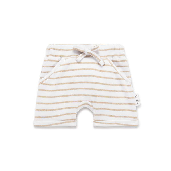 Aster and Oak - Stripe Rib Harem Shorts