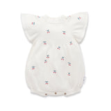 Aster and Oak  - Cherry Knit Romper