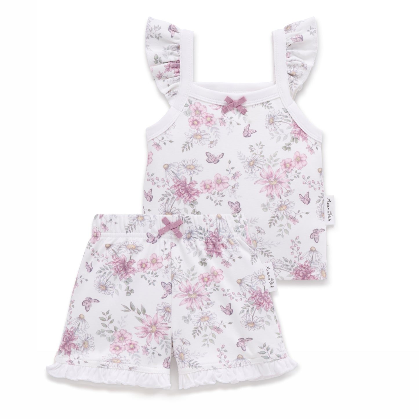 Aster and Oak  - Daisy Floral Ruffle Set