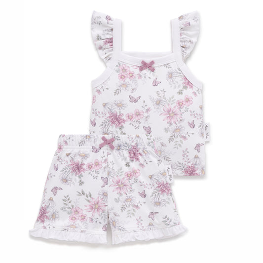Aster and Oak  - Daisy Floral Ruffle Set
