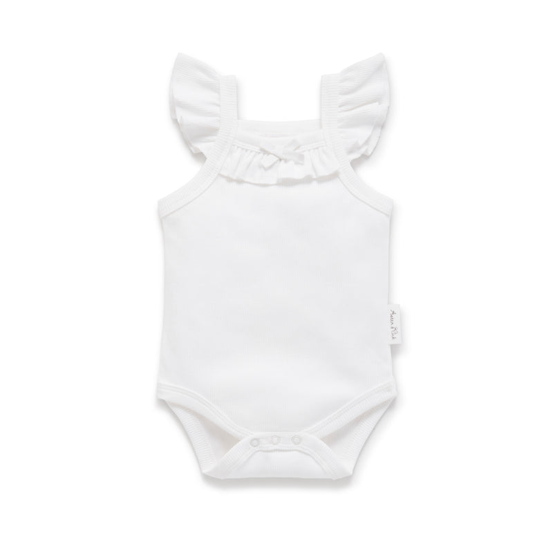 Aster and Oak - White Rib Singlet Onesie