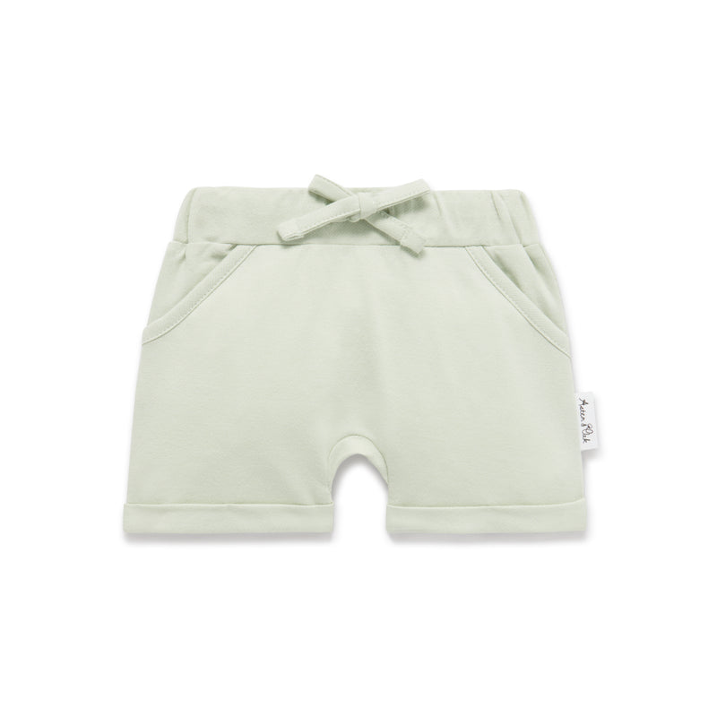 Aster and Oak - Sage Chambray Shorts