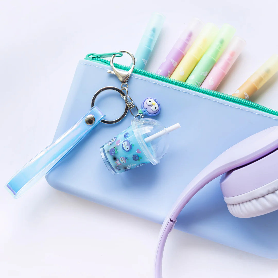 Tiger Tribe - Bag Charm Kit- Blueberry Bubble Tea
