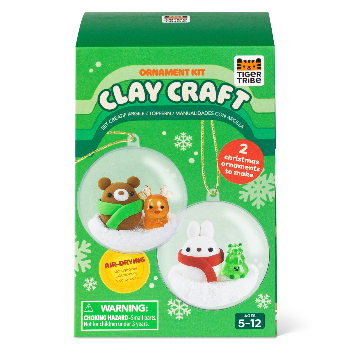 Tiger Tribe - Clay Craft Ornament Kit - Bear & Bunny
