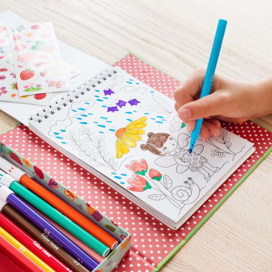 Tiger Tribe-  Forest Fairies Colouring Set