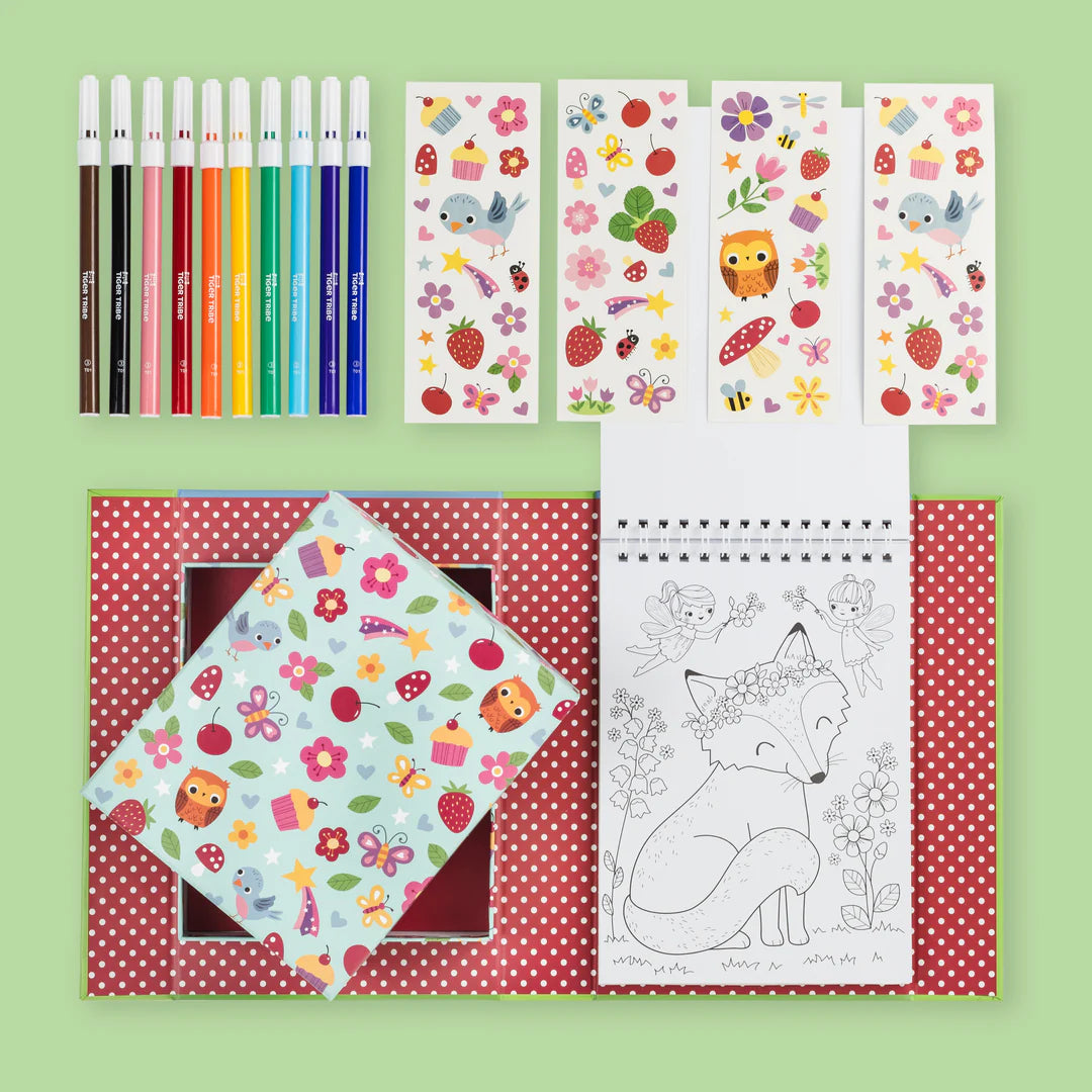 Tiger Tribe-  Forest Fairies Colouring Set