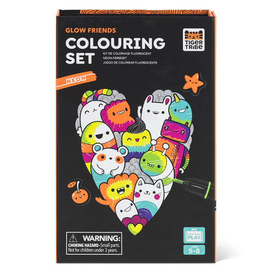 Tiger Tribe-  Glow Friends Colouring Set