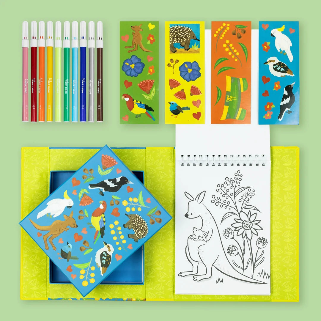 Tiger Tribe - Colouring Set - Aussie Animals