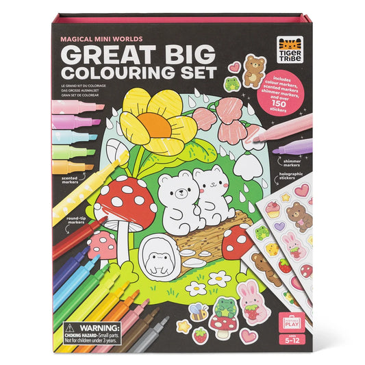Tiger Tribe - Great Big Colouring Set - Magical Mini Worlds