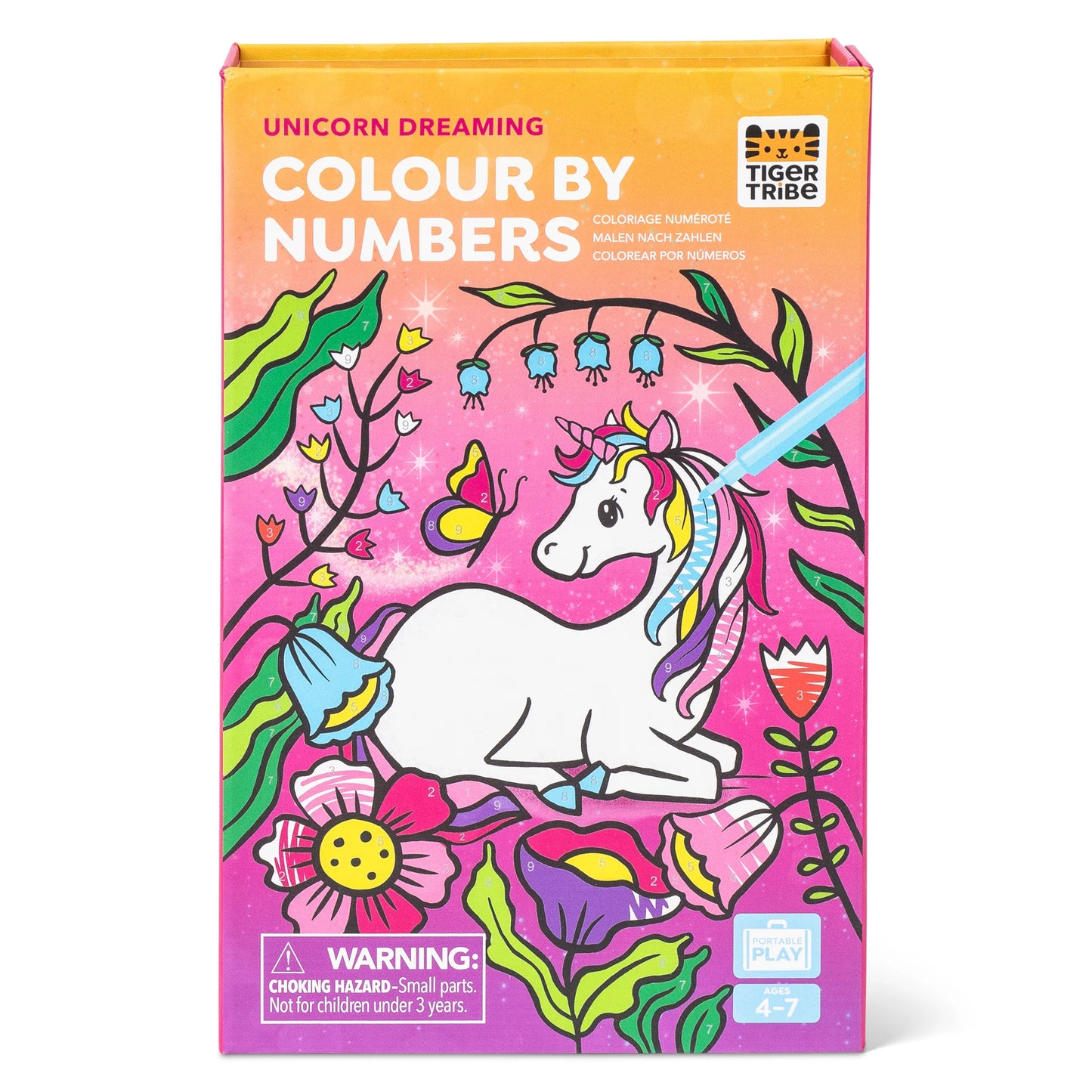 Tiger Tribe - Unicorn Dreams- Colour By Numbers