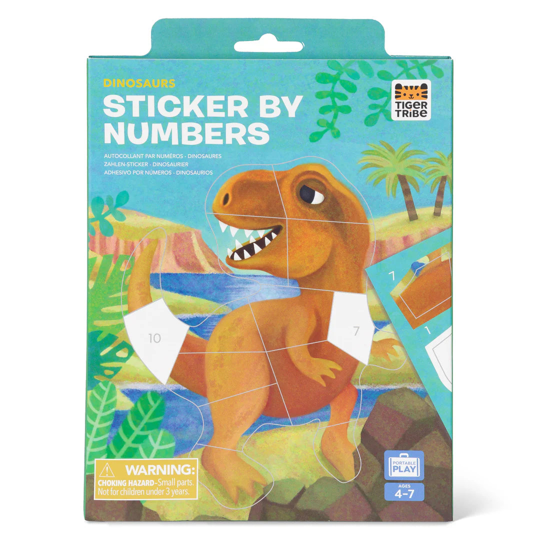 Tiger Tribe- Dinosaurs- Stickers By Numbers