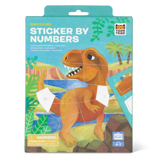 Tiger Tribe- Dinosaurs- Stickers By Numbers