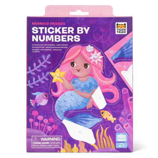 Tiger Tribe- Mermaid Friends- Stickers By Numbers