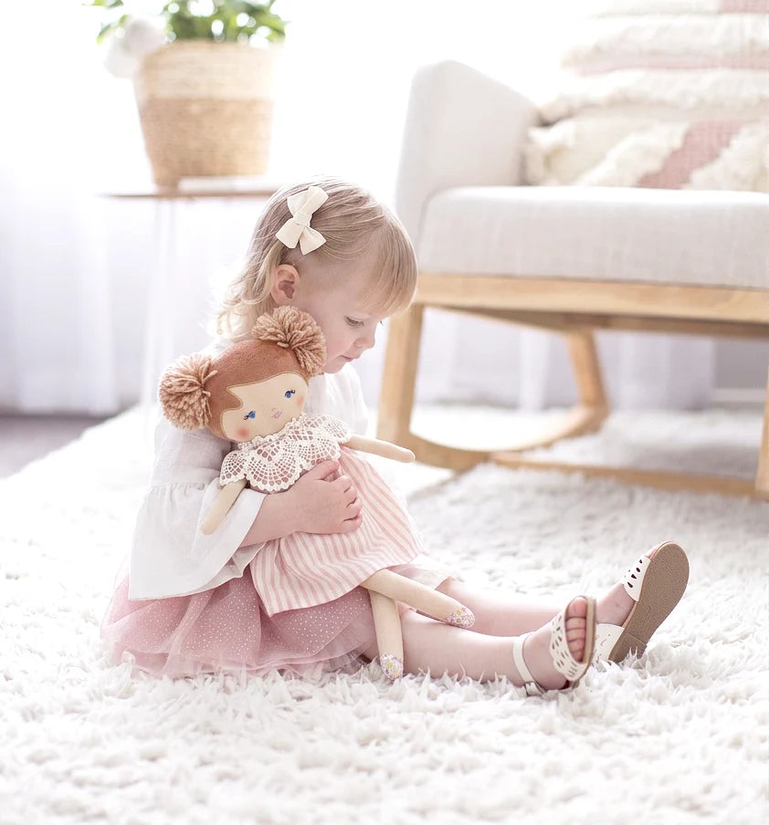 Alimrose - Aggie Doll 45cm- Pink Stripe
