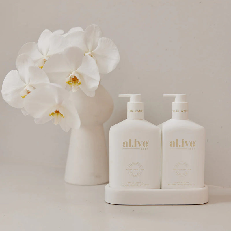 Alive Body - Wash & Lotion Duo on Tray- Mango & Lychee