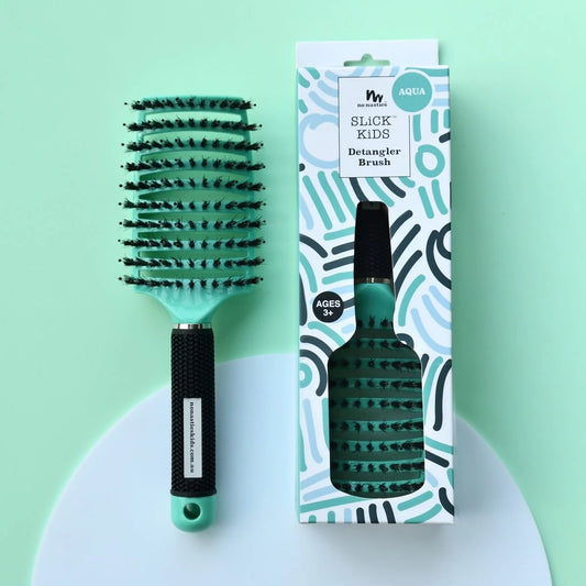 No Nasties- Detangler Brush- Aqua