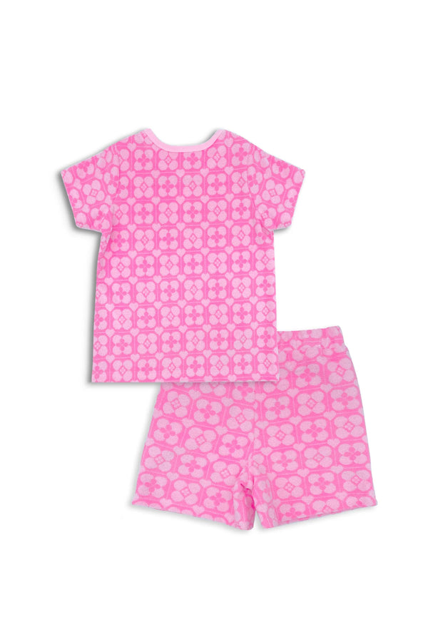 Milky Clothing - Pink Terry Towelling Set