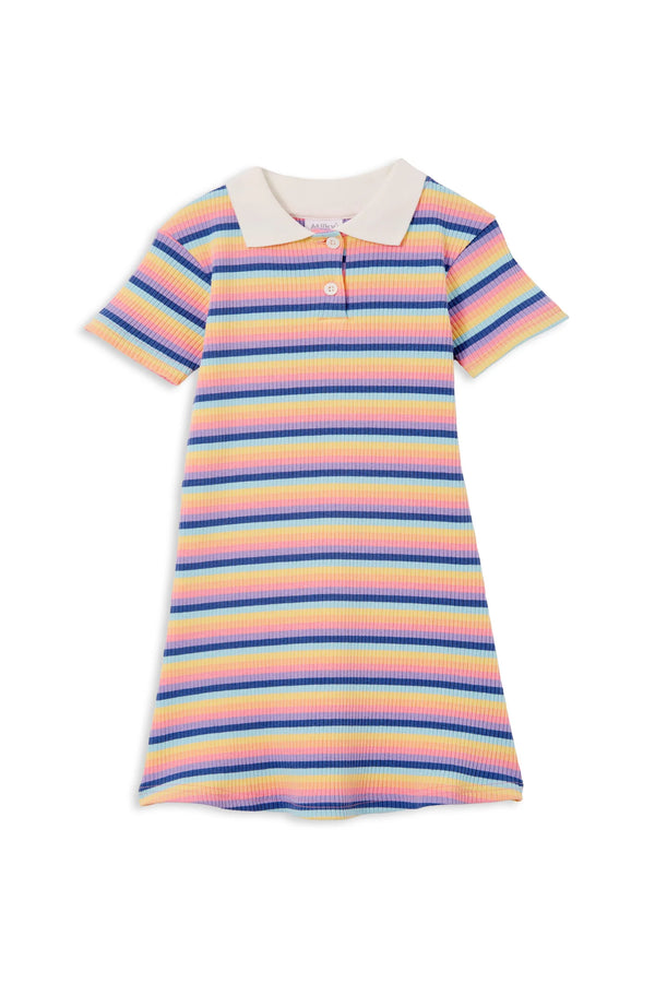 Milky Clothing - Multi Stripe Rib Dress