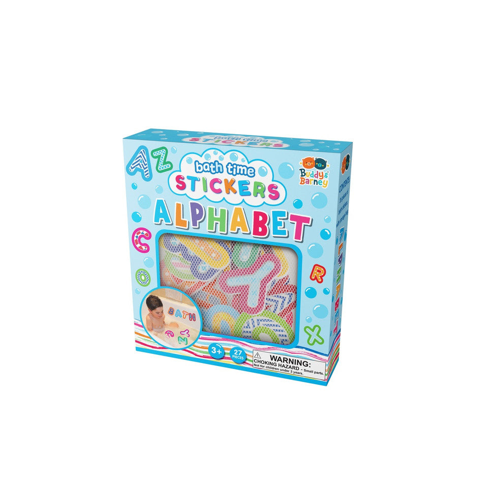 Buddy & Barney- Bath Time Stickers- Alphabet