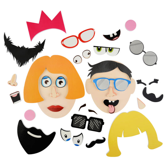 Buddy & Barney- Bath Time Stickers-Silly Faces