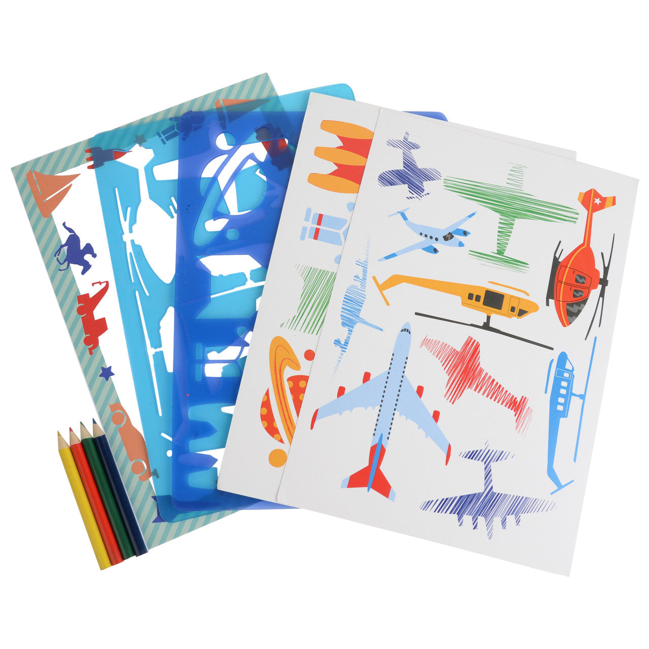 Buddy & Barney-The Sky - Stencil & Pencil Double Pack