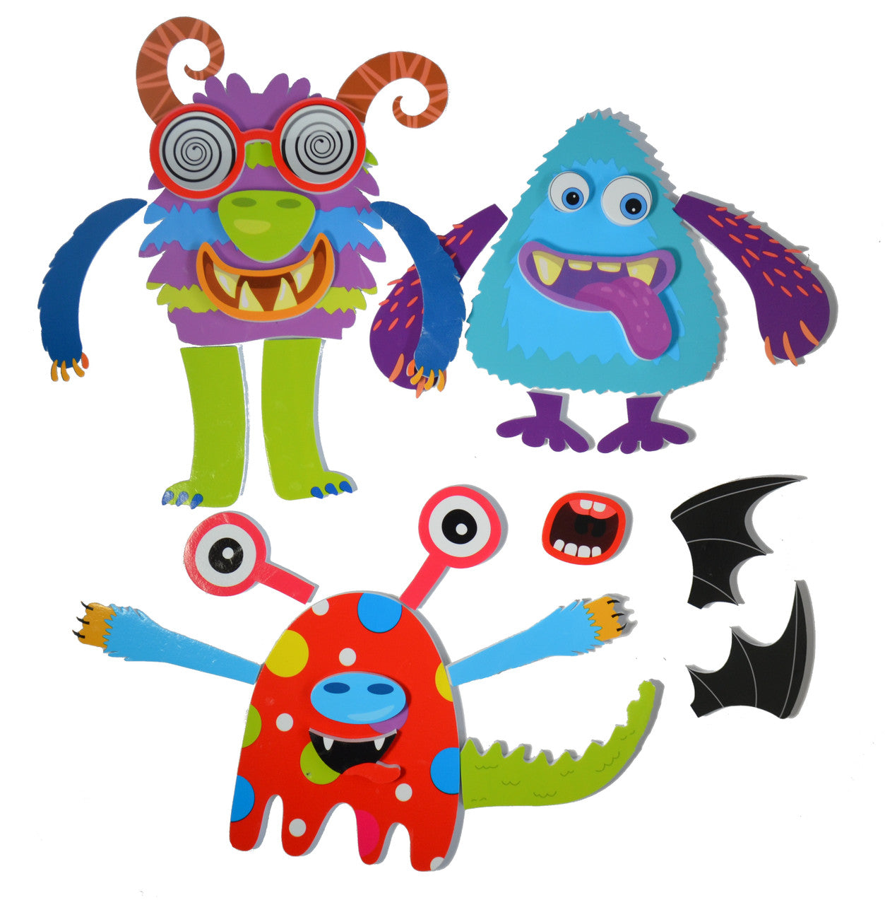 Buddy & Barney- Bath Time Stickers- Silly Monsters