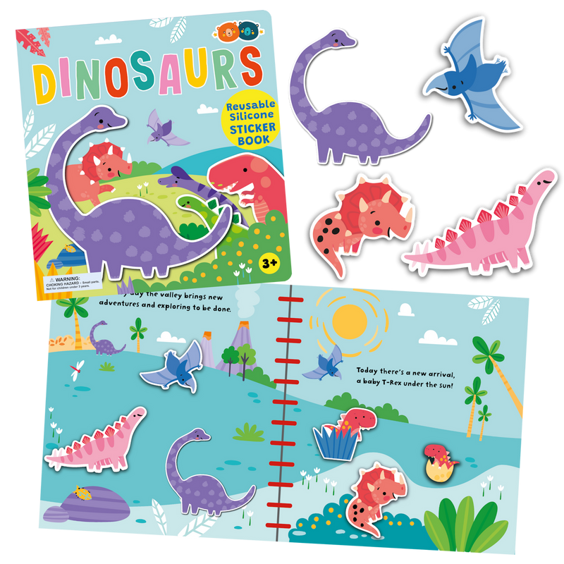 Buddy & Barney - Dinosaurs Silicone Sticker Book