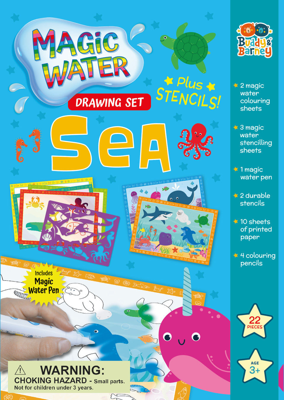 Buddy & Barney - Sea Water Magic Drawing Set
