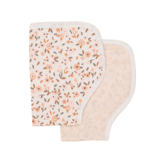 All4Ella - Floral Bouquet Organic Burp Cloth 2 Pack