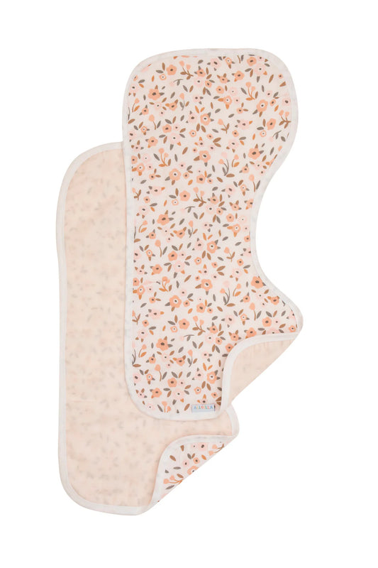 All4Ella - Floral Bouquet Organic Burp Cloth 2 Pack