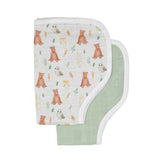 All4Ella - Forest Friends Organic Burp Cloth 2 Pack